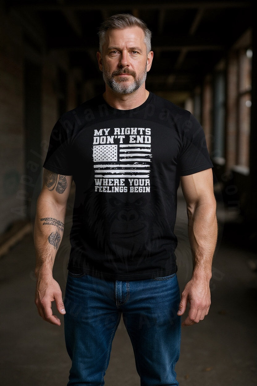 Rights Don't End Flag T-shirt Appalachian Apparel Co