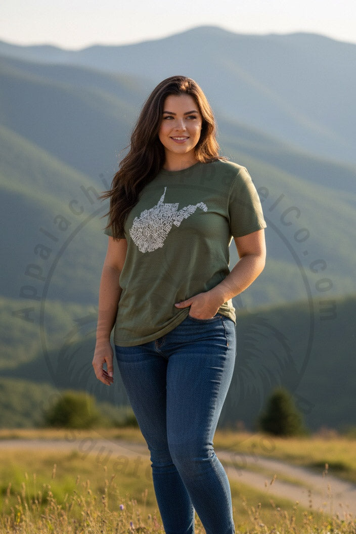West Virginia Counties T-shirt Appalachian Apparel Co
